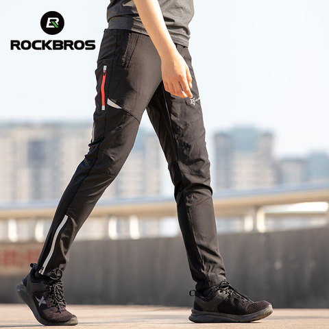 Pantalones de ciclismo a prueba de viento ROCKBROS deportes al aire libre Multi-uso senderismo Camping pesca ciclismo Fitness pantalones para hombres y mujeres ► Foto 1/6