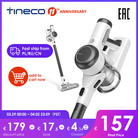 Tineco Pure One X-varilla al vacío inalámbrica inteligente, succión autoajustable para el hogar, largo tiempo de ejecución a 70 minutos, preventa ► Foto 1/6