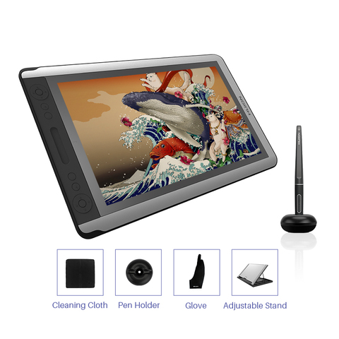 HUION-Monitor de pantalla GT-156HD V3 (KAMVAS 16), 15,6 pulgadas, tableta de dibujo gráfico Digital, 8192 niveles ► Foto 1/6