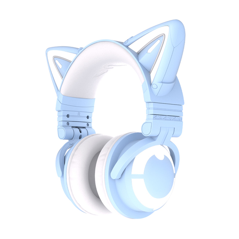 Yowu-auriculares inalámbricos con diseño de gato para juegos de ordenador, audífonos con control por aplicación, luces RGB de alta calidad, bonito Oreja de Gato, 3G ► Foto 1/6