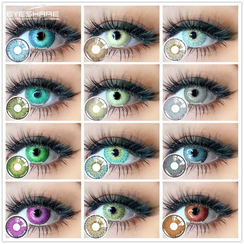 EYESHARE-lentillas de colores de la serie New York, lentes de contacto para ojos, cosplay, 1 par ► Foto 1/6