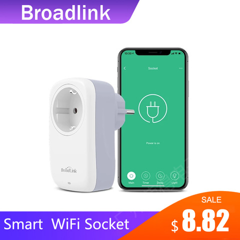 BroadLink-luz nocturna SP4L, enchufe Wifi de la UE, productos para el hogar inteligentes, control por voz por Alexa y Google Home ► Foto 1/6