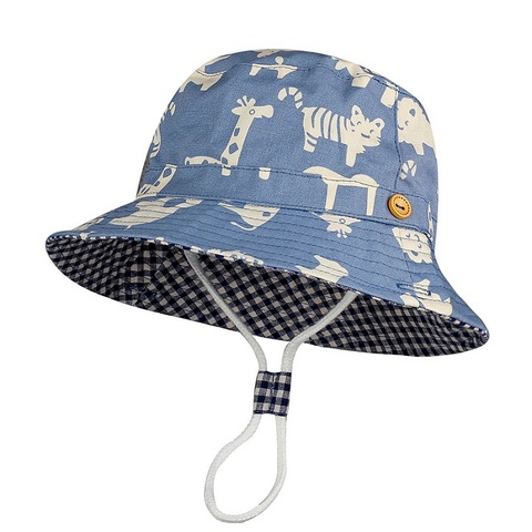 Gorro estampado de verano para niños y niñas, sombrero unisex para el sol, de dibujos animados para bebés, 6 meses a 8 años ► Foto 1/6