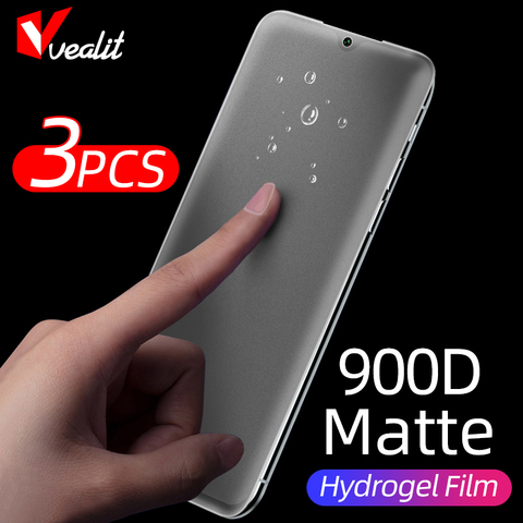 Película de hidrogel mate para Xiaomi Redmi Note 9S 8 7 5 Pro 4X GO K30 Ultra 9A 8, Protector de pantalla para Xiaomi 10, película Ultra suave, 3 uds. ► Foto 1/6