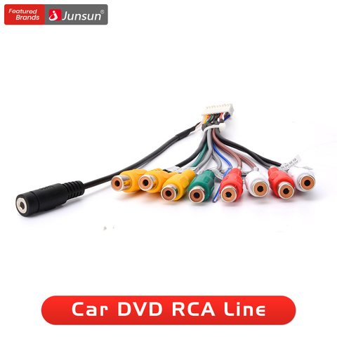 Junsun-Cable adaptador auxiliar para coche, Radio Estéreo, RCA, salida ► Foto 1/3