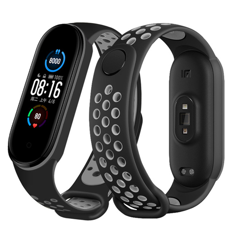 Correa de silicona para Xiaomi Mi Band 5, repuesto antisudor para pulsera deportiva Mi Band 3 y 4 - Historial de precios y revisión | de AliExpress - Designer's Watch | Alitools.io