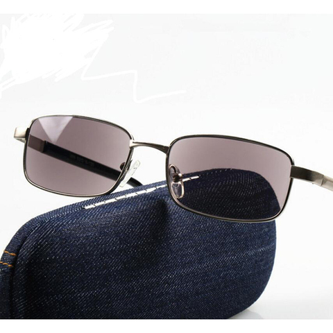 Gafas de sol fotocromáticas con marco de Metal para hombre y mujer, lentes de lectura fotocromáticas para presbicia, decoloración, dioptrías de 1,0 a + 4,0 L2 ► Foto 1/6
