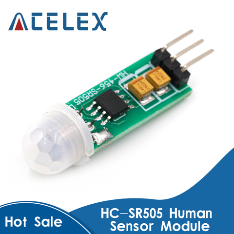 HC-SR505 Mini Sensor de movimiento infrarrojo PIR módulo Detector infrarrojo preciso para Arduino Sensor del cuerpo módulo interruptor modo de detección ► Foto 1/6