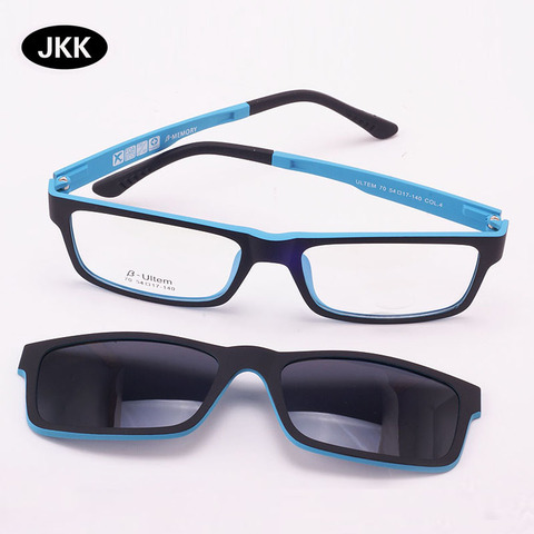 Ultra-luz gafas imán Clip gafas de sol miopía gafas de sol polarizadas funcional 3D gafas Ultem 400 Uv gafas de jkk70 ► Foto 1/6