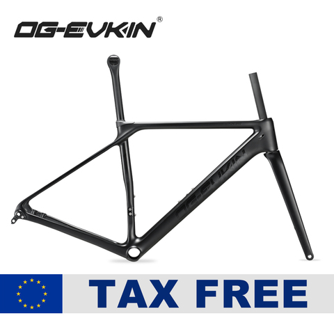 OG-EVKIN-Cuadro de carbono con freno de disco para bicicleta de carretera BB86 28C 12x10 0/12x142, estructura de bicicleta de carbono Di2, cuadro mecánico de bicicleta de carretera ► Foto 1/6