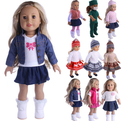 Conjunto de ropa de vestir para muñeca, lote de accesorios para Niña Americana de 18 pulgadas, muñeca My Life hecha a mano, juguetes para niños ► Foto 1/1