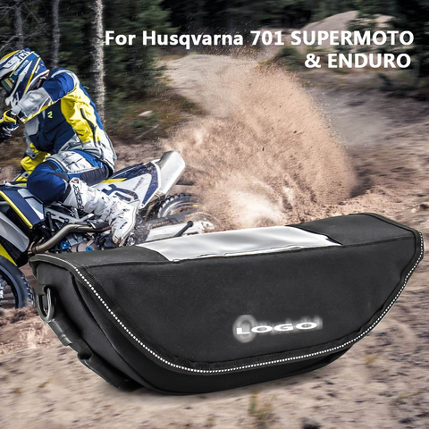 Bolsa de viaje para manillar, impermeable, para Husqvarna 701, SUPERMOTO y ENDURO ► Foto 1/6