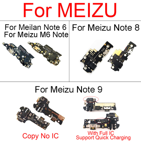 Cargador USB Jack Dock Board para Meizu Note 8 9 Note8 Note9 M822H M822Q M923Q puerto de carga tarjeta Usb con micrófono ► Foto 1/6