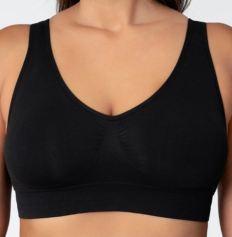 N416 sostén moldeador de talla grande suave sujetador sin costura para mujer genie Bra almohadillas removibles confort sostén moldeador para de talla grande de las mujeres ► Foto 1/6