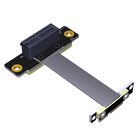 Riser-Cable de extensión PCIE x1 para minero de Bitcoin, extensor de tarjeta vertical, doble 90 grados, PCI-E, PCI Express, 1X a 1X ► Foto 1/6