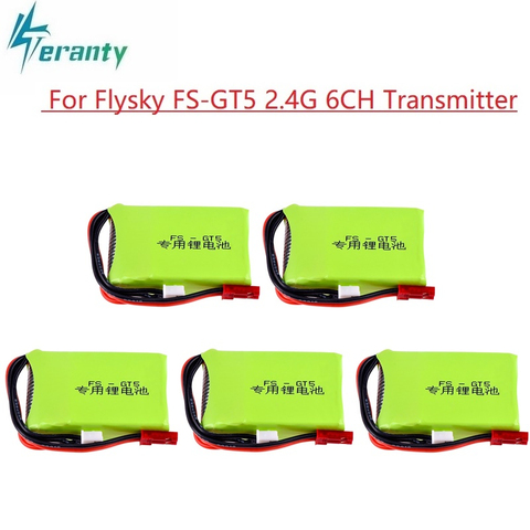 Batería lipo de 7,4 V y 1500mAh para Flysky FS-GT5, transmisor RC, modelos, piezas, juguetes, accesorios, batería de litio recargable de 7,4 v ► Foto 1/5