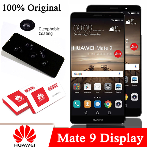 Pantalla LCD de 100% pulgadas con marco para Huawei Mate 9 MHA-L29 AL09 AL00, piezas de reparación de Digitalizador de pantalla táctil, 5,9 Original ► Foto 1/6