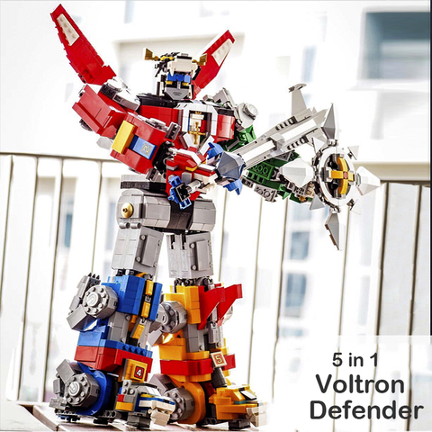 En Stock 16057 Voltron defensor del universo 5in1 modelo intercambiable de bloques de construcción ladrillos juguetes para niños 2600 Uds ► Foto 1/1
