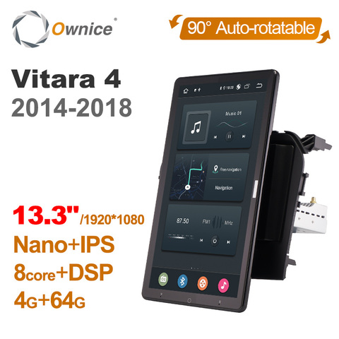 1920*1080 Ownice Android 10,0 para Suzuki Vitara 4 2014 -2022 Radio de coche Auto Multimedia Video de Audio de la unidad 13,3 