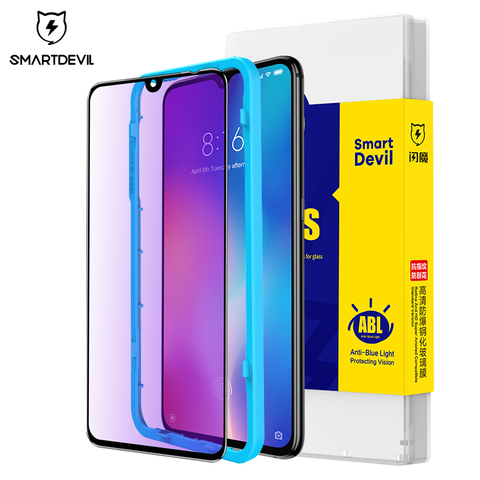 Protector de pantalla inteligente para Xiaomi Mi 10 Pro K20, cristal templado para Xiaomi Mi 8 Li 9T Pro 9 SE, versión Global, luz azul ► Foto 1/6