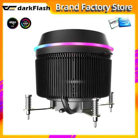 Darkflash enfriador de CPU ARGB AURA SYNC 3pin5V TDP 280W PWM 4pin RGB LED ventilador refrigerador del radiador de refrigeración LGA intel 1151/1155/AM4 AMD ► Foto 1/6