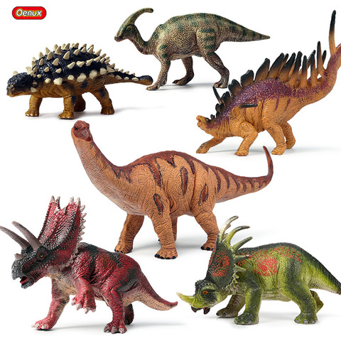 Oenux Original prehistórico Jurásico herbívoro dinosaurios serie Modelo figura de acción juguete Jurásico dinosaurio estatuillas chicos Juguetes ► Foto 1/6