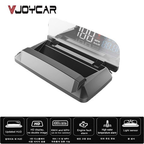 Pantalla frontal de coche OBD2 Mirror HUD, alarma, proyector de velocidad Digital, medidor de presión Turbo de temperatura de aceite, novedad de 2022 ► Foto 1/6