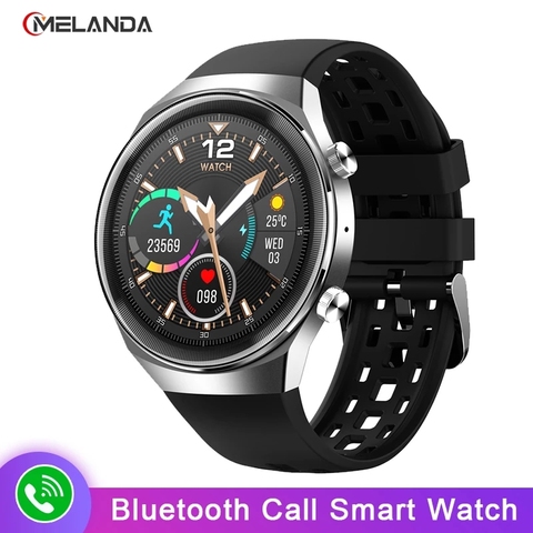 Reloj inteligente para hombre, pulsera con llamadas, Bluetooth, 600mAh, pantalla IPS de 1,3 pulgadas, completamente táctil, resistente al agua, ECG, pulsómetro, Fitness ► Foto 1/6