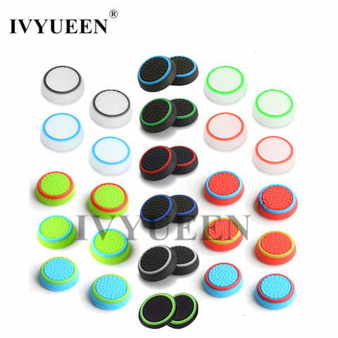 4 Uds. De silicona analógica pulgar Stick Grips cubierta para PS4 PlayStation 4 Pro Slim para PS3 controlador Thumbstick tapas para Xbox 360 One ► Foto 1/6