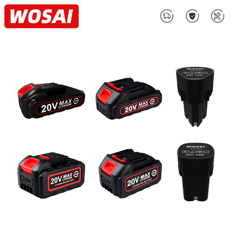 WOSAI-batería recargable de 12V y 20V, Serie de iones de litio, Taladro Inalámbrico/Sierra/destornillador/llave/amoladora angular, herramientas eléctricas sin escobillas ► Foto 1/6