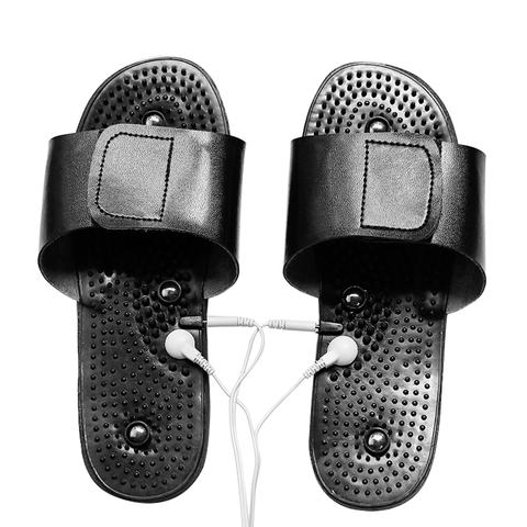 Electro Foot-zapatillas de masaje para electrodos TENS, guantes de terapia, masajeador con conector de 2,5mm, Cable de electrodos ► Foto 1/6