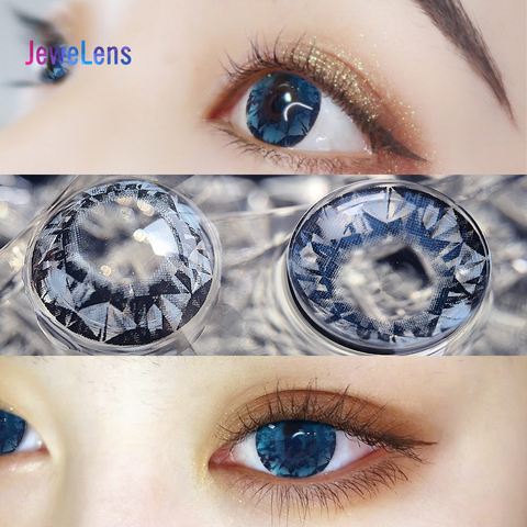 Jewelens-lentillas de colores, lentes de contacto de Color para ojos, Cosméticos coloridos Con diamantes de gran diámetro ► Foto 1/6