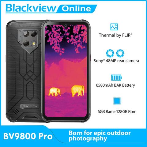 Blackview-teléfono inteligente BV9800 Pro, con imagen térmica, 48MP, impermeable, P70, 6580mAh, Android 9,0, 6GB + 128GB, carga inalámbrica, resistente ► Foto 1/6