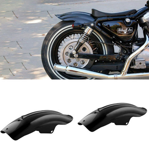 Guardabarros trasero negro para motocicleta, accesorio para guardabarros, accesorios universales para motocicleta Bobber Racer ► Foto 1/6