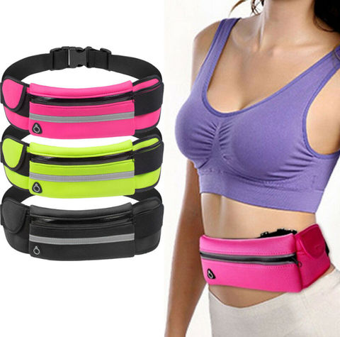 Bandolera riñonera cinturón deportivo para hombre y mujer, dinero para correr, trotar, ciclismo, teléfono, gimnasio, bolsas al aire libre, deporte de viaje, monedero a la cadera ► Foto 1/6