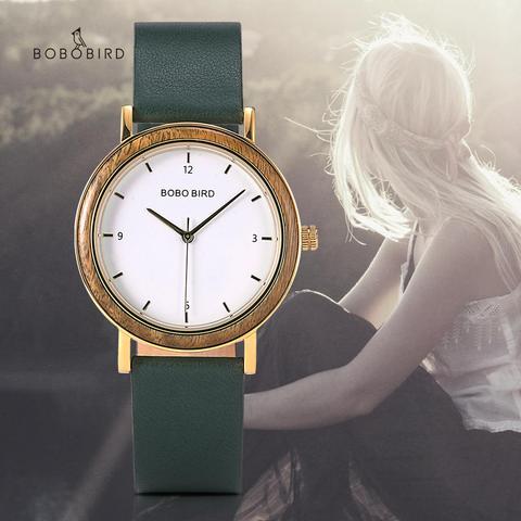 BOBO BIRD-Reloj de pulsera de cuarzo de acero inoxidable para mujer, accesorio de pulsera ultrafino con movimiento japonés, envío directo ► Foto 1/6