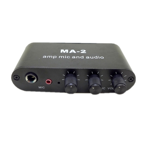 De micrófonos dinámicos de 6,5mm 3,5mm micrófono de condensador amplificador de auriculares de música y Audio preamplificador mezcla Junta MA-2 ► Foto 1/4