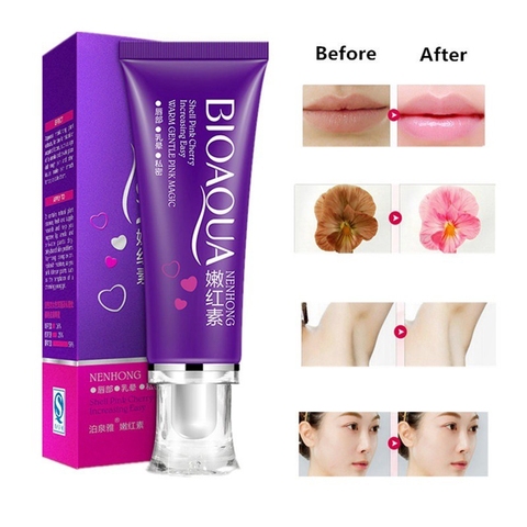 BIOAQUA-crema blanqueadora de labios, Gel Bioaqua para el cuidado corporal, labios, pezones, labios, crema para chicas de color rosa, 30G ► Foto 1/6