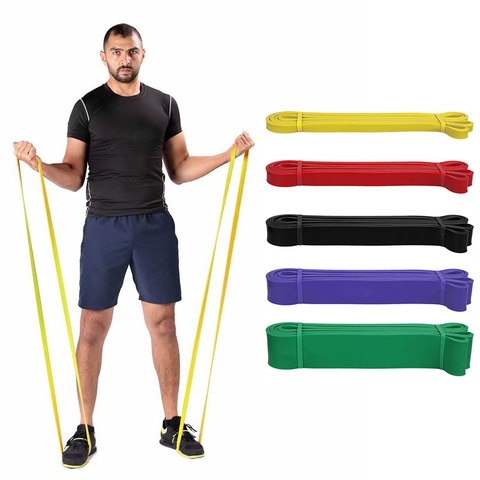 Bandas de resistencia de goma para Fitness Unisex, bandas elásticas de 208cm para Yoga, expansor de bucle para ejercicio, equipo deportivo, bandas de resistencia ► Foto 1/6