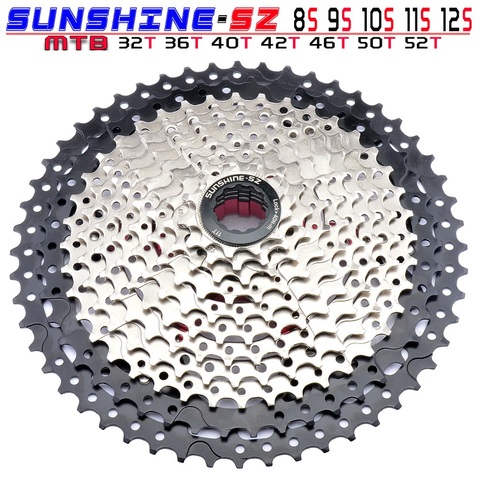 Cassette de 12 velocidades para bicicleta de montaña, piñón libre de relación amplia, 11-32/36/40/42/46/50/52T, Compatible con Shimano, MTB 8, 9, 10, 11 ► Foto 1/6