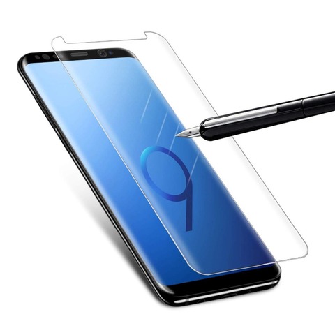 Protector de pantalla de vidrio templado curvo 3D para SAMSUNG Galaxy S7 Edge S8 S9 10 Plus Note 8 9 10 Pro, cubierta completa ► Foto 1/6