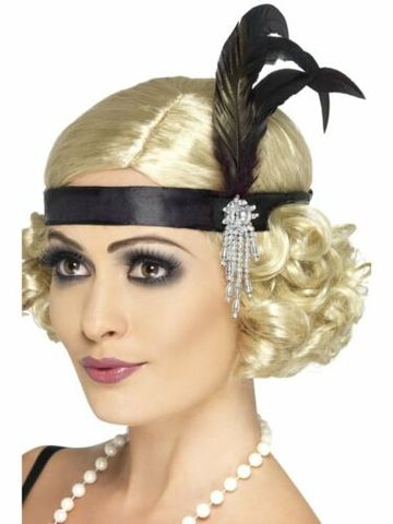 Vestido de fantasía para mujer, pluma Flapper, diadema, tocado de quadcopter, Gatsby, 1920s ► Foto 1/4