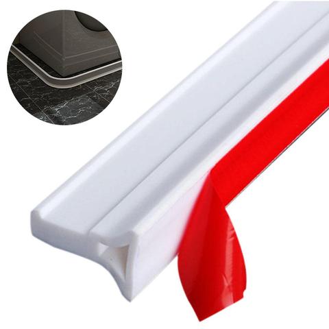 Tope de agua adhesivo de goma para ducha, 50-120cm, para baño y cocina ► Foto 1/6