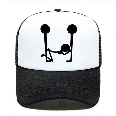 2022 nuevo sexo de impresión de dibujos animados de gorra de béisbol divertido Casual de las mujeres de los hombres padre-sombreros de niños visera de malla al aire libre sombrero de sol ajustable gorros ► Foto 1/6