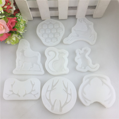 Molde colgante en forma de astas de gato de silicona, para molde de resina epoxi, joyería artesanal, herramientas para hacer pasteles Fondant DIY ► Foto 1/5