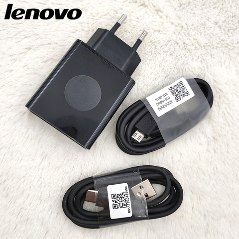 Lenovo 12V 2A de carga rápida cargador de enchufe de la UE toma de corriente de pared adaptador 100CM Cable de datos para Lenovo Vibe P2 P1 Z5S Z6 Z5 K12 Pro K5 K3 Z3 ► Foto 1/6