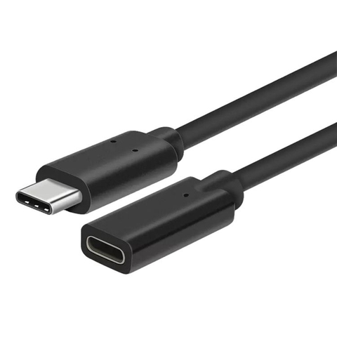 Cable extensor de alta calidad tipo C USB 3,1 macho a USB-C hembra Cable extensor 0,3 M ► Foto 1/1