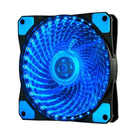 Ventilador de refrigeración Universal para juegos, disipador de calor de luz RGB Ultra silencioso, 33 LED, 12cm, para carcasa de PC, ventiladores de refrigeración de CPU de ordenador ► Foto 1/6