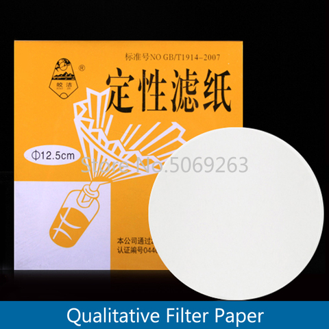 200 Uds (dos paquetes) laboratorio papel de filtro cualitativo círculos, el filtro de aceite de papel rápido/mediano/velocidad lenta ► Foto 1/6