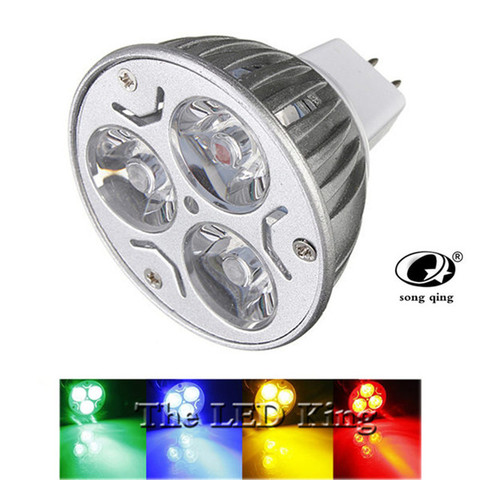 Foco de luz LED superbrillante MR16 bombilla LED para lámpara GU5.3, 15W, 12W, 9W, CC de 12V, 220V, regulable, rojo, verde y azul, envío gratis ► Foto 1/6